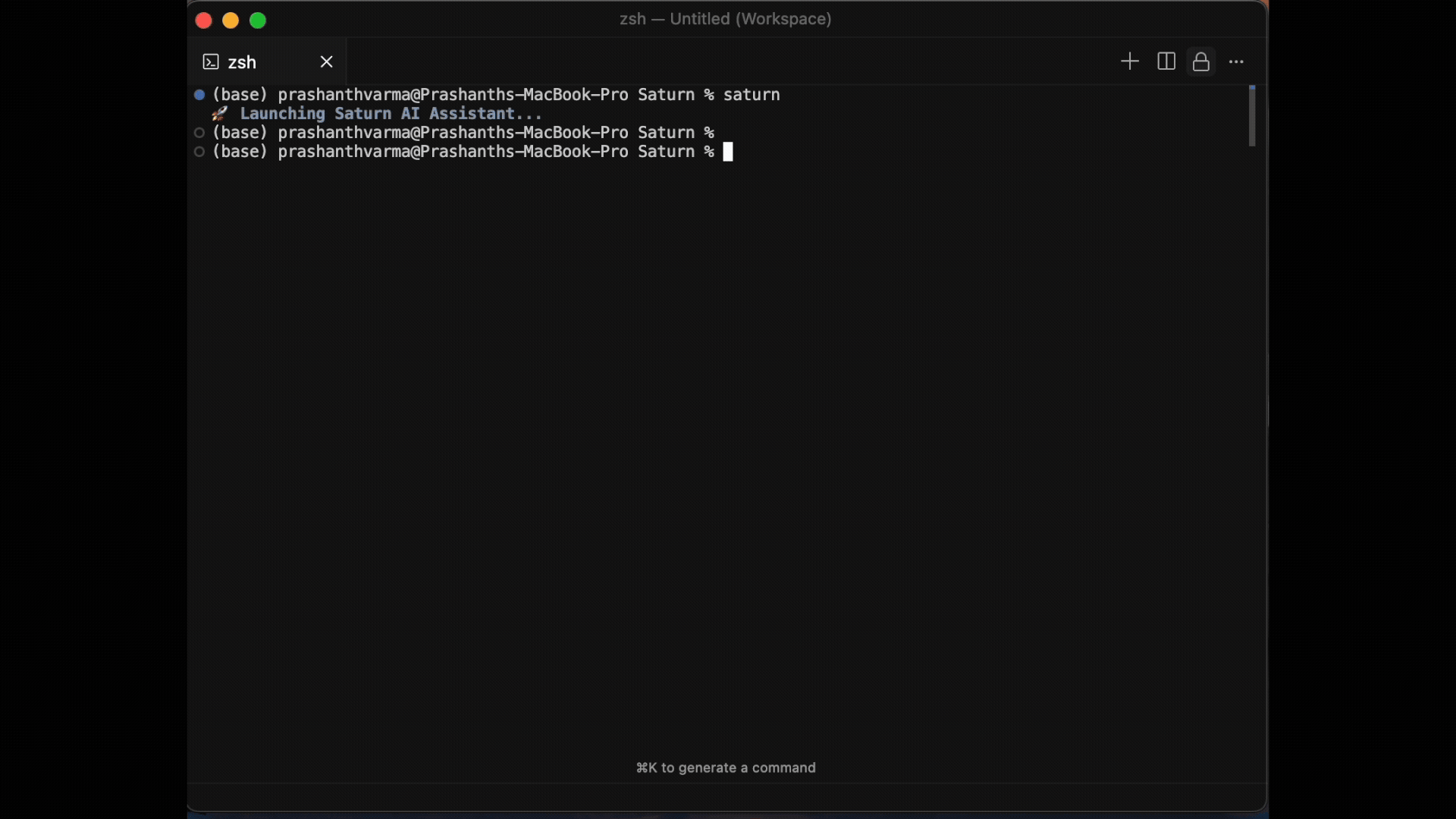Saturn AI Infrastructure Agent Demo